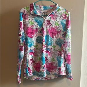 IBKUL Women’s Sun Protective UPF50+ Long Sleeve Mock Neck Top